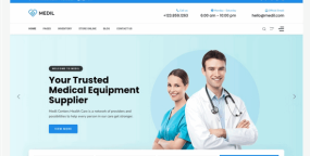 Medil（v1.0.1）Joomla医疗设备供应商网站模板