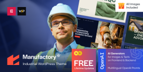 Manufactory破解版v1.4 WordPress石油工业和纺织厂主题