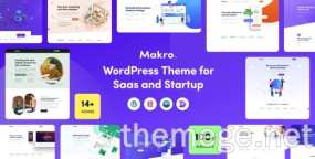 Makro（v1.2.9）小程序介绍落地页WordPress主题