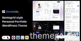 Bentofolio（v1.0.1）个人作品展示网WordPress主题