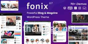 Fonix WordPress主题_健康美容时尚杂志网站模板