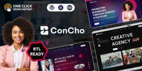 Concho(v1.0.2)创意商业顾问和数字机构WordPress主题