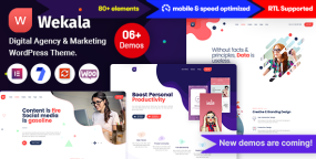 Wekala(v1.0.0)互联网营销企业网WordPress主题