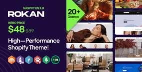 Rokan(v1.0.5)15首页时装精品店Shopify主题(20组演示)