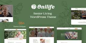 Onilife(1.2.1)疗养院和养老院网站WordPress主题