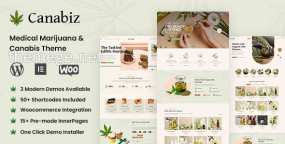 Canabiz WordPress主题_药品原材料供应商网站模板
