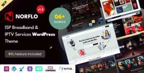 Norflo(v1.6) ISP和IPTV服务商网站WordPress主题