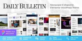 Daily Bulletin(v1.1.1) 期刊报社杂志网站WordPress主题