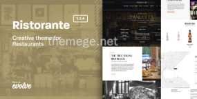 Ristorante(v3.0) 豪华餐厅&休闲酒吧网WordPress主题