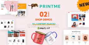 Printme(v1.0)定制产品设计&打印网店SHopify主题
