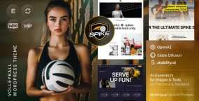 Spike(v1.0)排球俱乐部网站WordPress主题