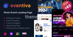 Eventiva(v1.1.2)音乐和乐队活动落地页WordPress主题