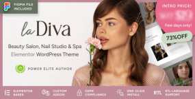 La Diva(v1.0.1)美甲店&护肤诊所网站WordPress主题