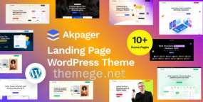 Akpager(v1.1.3)多用途落地页网站模板WordPress主题