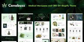 Canabuzz(v1.0)医药品原材料生产基地Shopify主题