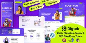 Digtek(v1.1.1)市场推广SEO服务广告营销WordPress主题