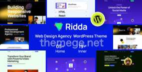 Ridda(v1.0.5)网页设计&广告代理商WordPress主题