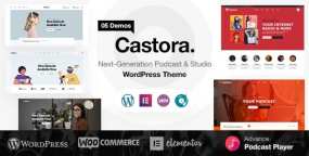 Castora(v1.1.2)WordPress播客节目网站主题/在线配音网站模板