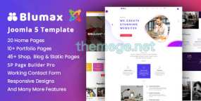 Blumax(v2.5)多用途Joomla 5企业建站主题模板