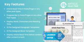 Article Read Time(v1.0.3)文章阅读时间和进度条WordPress插件