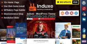 Induxe WordPress主题_太阳能发电厂&钢铁厂网站