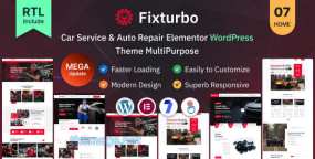 Fixturbo(v1.0.3)汽车服务和汽车维修网WordPress主题