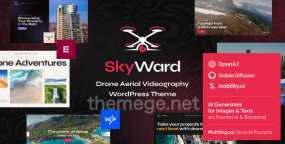 Skyward破解版_WordPress主题_航拍摄影企业网站模板