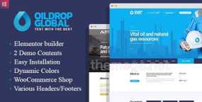 OilDrop(v1.0.1)石油生产和天然气工业网站WordPress主题