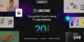 Ubone(V2.0)多用途内衣鞋子跨境电商Shopify主题(含产品数据)