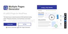 Multiple Pages Generator(v4.1.5) 批量SEO优化页面生成插件