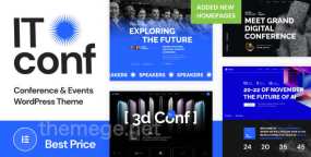 ITconf学术会议WordPress主题_通信/IT技术会议网站模板