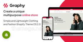 Graphy(v1.0)服装和时装销售跨境电商Shopify主题
