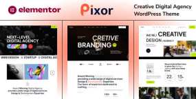 Pixor(v1.0.1)数字营销公司&设计工作室WordPress主题