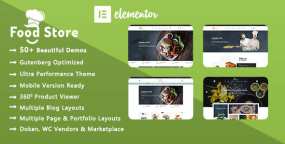 FStore(v2.3.4)有机食品商城&餐厅网站WordPress主题