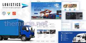 Logistics(v3.2)冷链配送运输企业网站模板WordPress主题