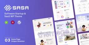 SaSa(v1.0.5)软件开发企业网站模板WordPress主题