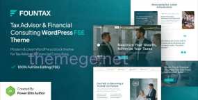 Fountax(v1.0.1)税务顾问和财务咨询网WordPress主题