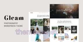 Gleam WordPress主题_婚纱和时装摄影作品网模板
