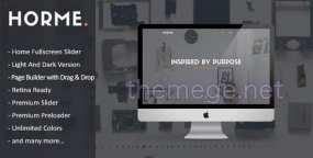 Horme(v1.0)极简单页作品集展示WordPress主题