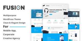 Fusion v1.0 | 软件开发企业app落地页网站WordPress主题