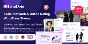 LoveDate破解版v3.5.1 | LGBT在线约会交友平台WordPress主题