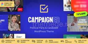 Campaigner v1.0.1 – 政治候选人和政党选举WordPress主题