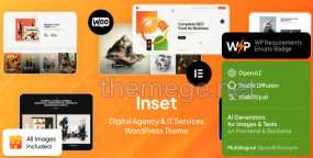 Inset破解版v1.20 | 网页设计&SMM营销平台WordPress主题