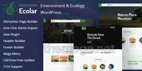 Ecolar v2.0.1 | 生态环境保护组织网WordPress主题