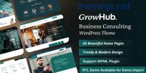 GrowHub WordPress主题_商业咨询网站模板
