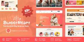 SweetHeart v1.0.2 – 宠物护理和宠物店WordPress主题