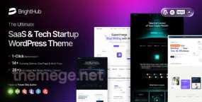 BrightHub科技创业公司WordPress主题_IT初创公司模板