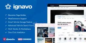 Ignavo汽配商城WordPress主题 | 汽车零件跨境电商模板