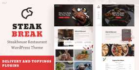 SteakBreak v1.9.0|牛排店&汉堡餐厅WordPress主题