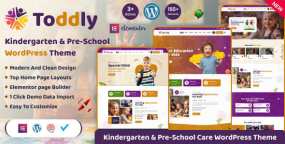 Toddly幼儿园WordPress主题 | 早教中心网站模板